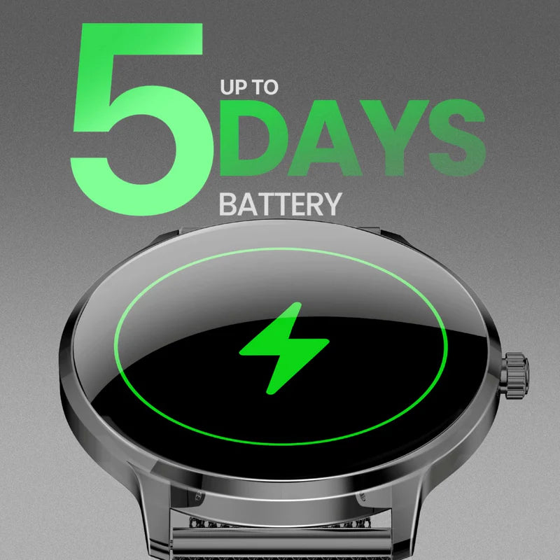 PROMATE XWatch-US13 ساعة ذكية  شاشة AMOLED مقاس 1.32 بوصة / بلوتوث  أسود