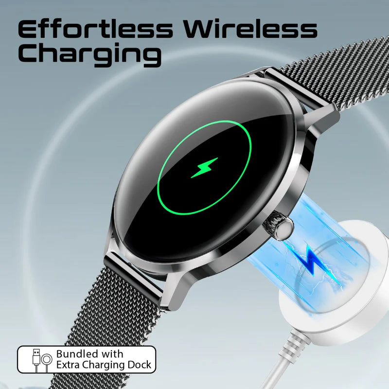 PROMATE XWatch-US13 ساعة ذكية  شاشة AMOLED مقاس 1.32 بوصة / بلوتوث  أسود