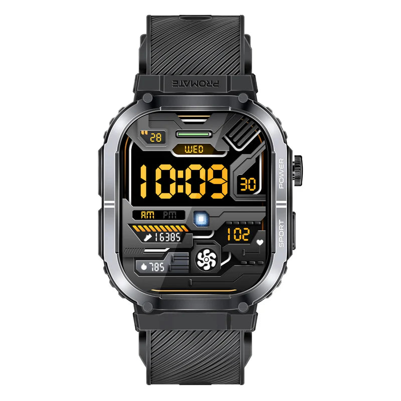 PROMATE XWatch-SL ساعة ذكية  شاشة TFT مقاس 2.01 بوصة / بلوتوث  أسود