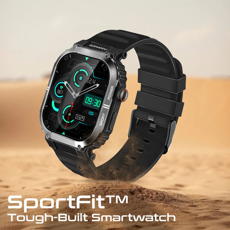 PROMATE XWatch-SL ساعة ذكية  شاشة TFT مقاس 2.01 بوصة / بلوتوث  أسود