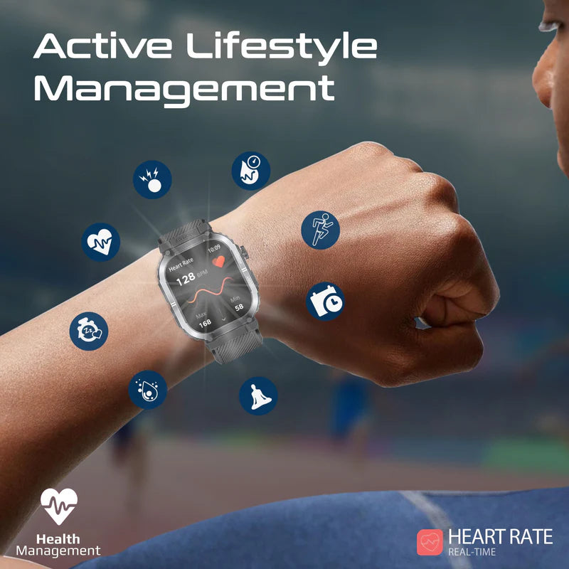 PROMATE XWatch-SL ساعة ذكية  شاشة TFT مقاس 2.01 بوصة / بلوتوث  أسود