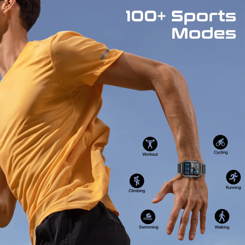 PROMATE XWatch-RM ساعة ذكية  شاشة AMOLED منحنية مقاس 1.78 بوصة / بلوتوث  أسود