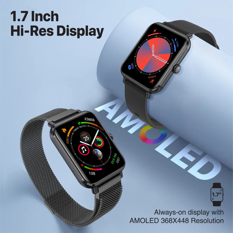 PROMATE ProWatch-M18 ساعة ذكية  شاشة AMOLED مقاس 1.78 بوصة / بلوتوث  لون جرافيت