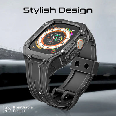 PROMATE Durable Protection Watch Case with TPU Watch Band - 49mm / Black