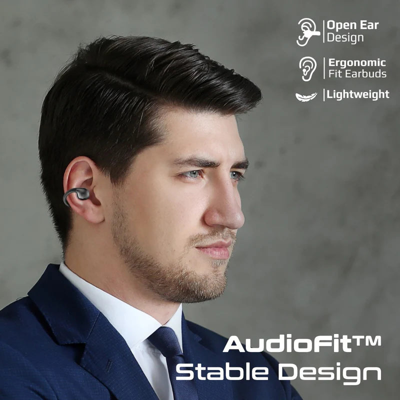 سماعات PROMATE AirClip Open Ear Clip TWS - بلوتوث  500mAh / أسود