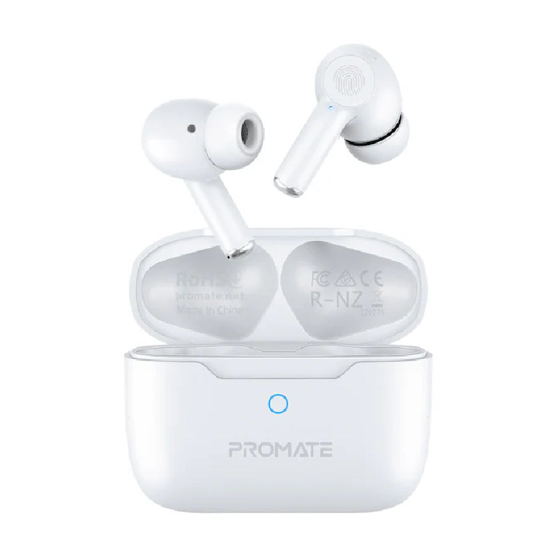 سماعات الأذن اللاسلكية PROMATE ProPods ANC TWS - بلوتوث  400 مللي أمبير / أبيض