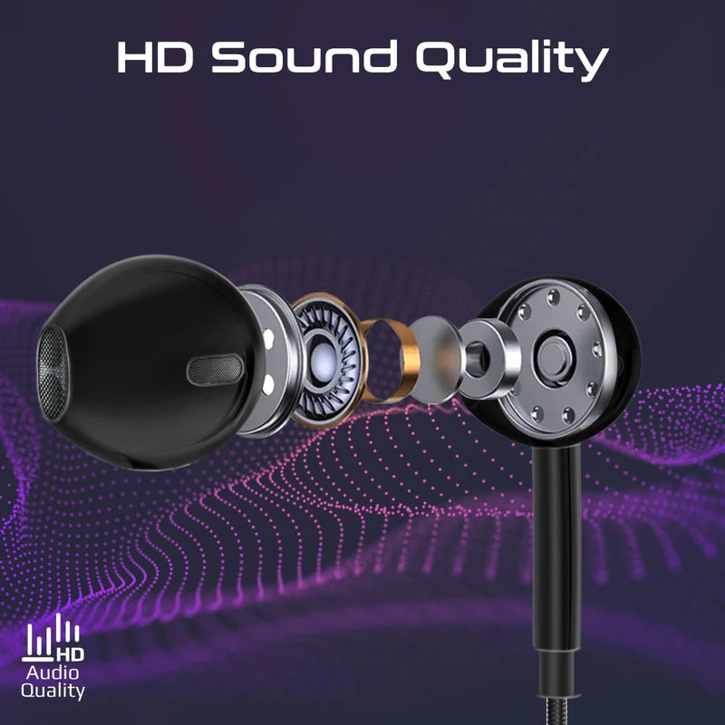 أحادية اللون  داخل الاذن أحادية اللون PROMATE MonoPod-LTبسلك  - لايتننج  أسود