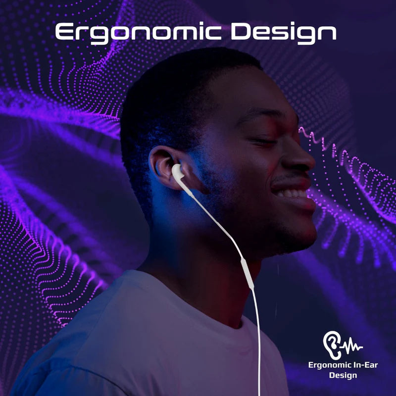 أحادية اللون  داخل الاذن أحادية اللون PROMATE MonoPod-LTبسلك  - لايتننج  أبيض