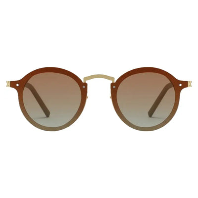 Porodo Lifestyle Riviera Round Frame Sunglasses - Gold
