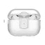 Uniq زجاج برو قفل  حافظة قفل  حافظة  ابل ايربودز برو / لامع شفاف