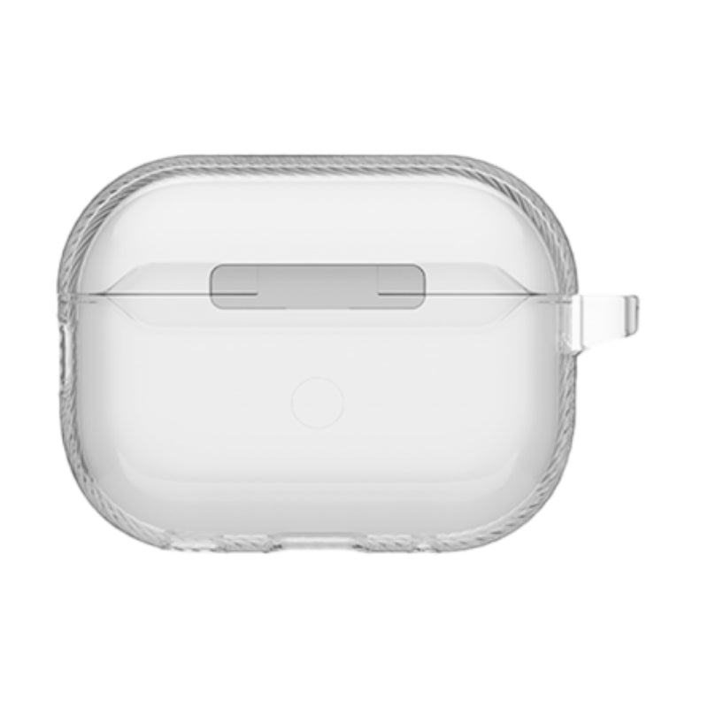 Uniq زجاج برو قفل  حافظة قفل  حافظة  ابل ايربودز برو / لامع شفاف