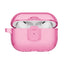 UNIQ زجاج برو قفل  حافظة قفل  حافظة  ابل ايربودز برو / اللون الوردي حلو