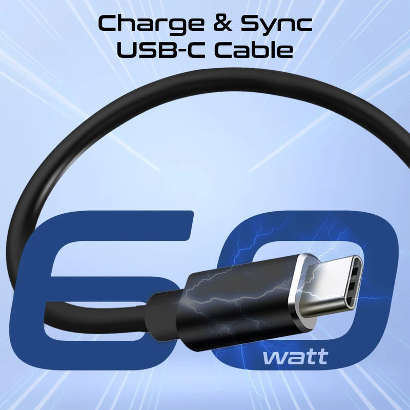 PROMATE PERK كابل شحنكل ومجموعة أدوات السفر - 60 واط / أسود