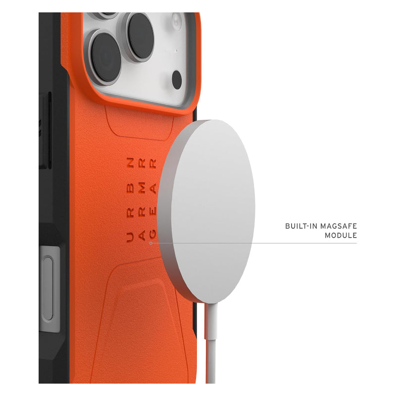 UAG Civilian Magsafe Case For Apple iPhone 17 Pro - Orange