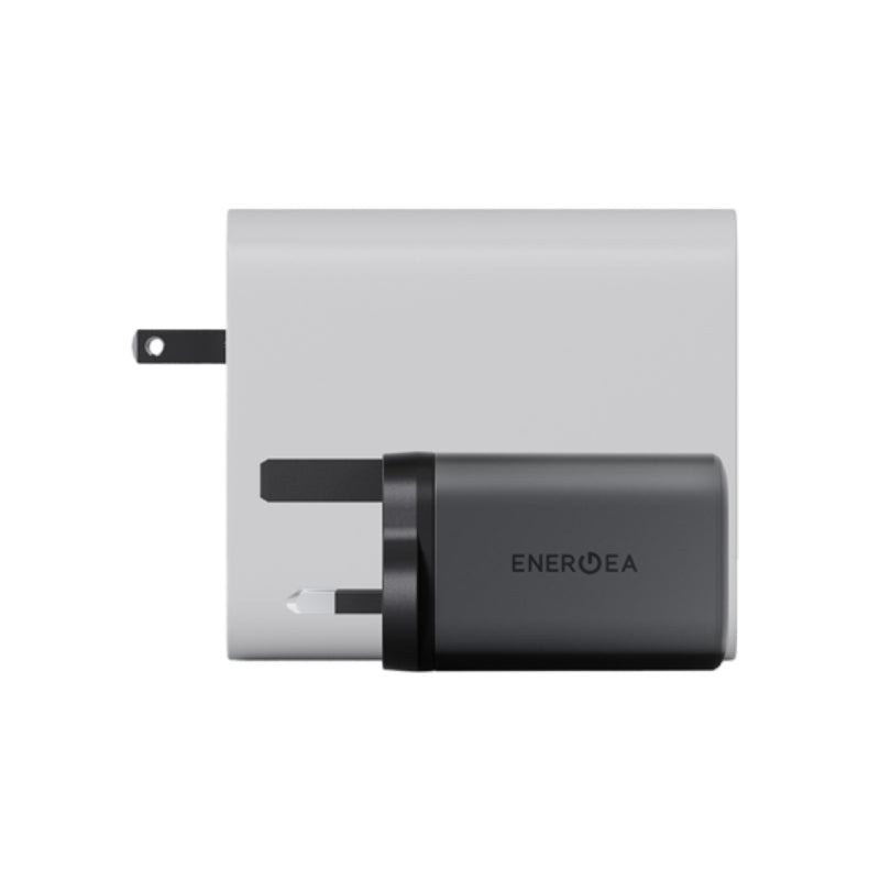 شاحن  حائط  Energea Ampcharge ميني شاحن  100 واط / يو اس بي/ يو اس بي/ لون رمادي داكن