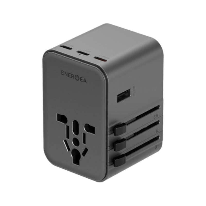 محول  Energea Travelworld Travel محول  45 واط / يو اس بي/ يو اس بي/ لون رمادي داكن