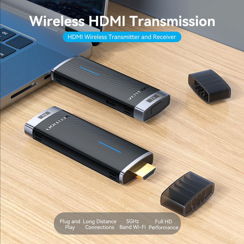 Vention Wireless HDMI Transmitter and Receiver - Blue