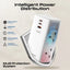 PROMATE PowerTower-70W Multi-Port Charging Station with Quad AC Sockets - 70W / White