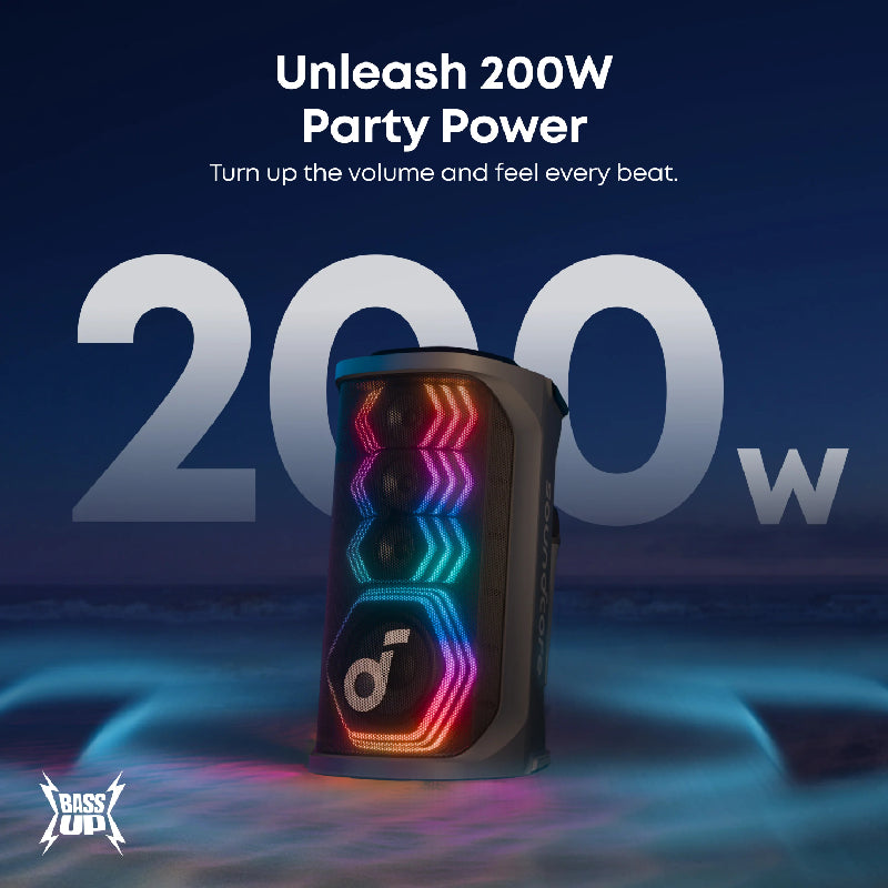 انكر Rave 3S AI Karaoke Party» - 200 واط / أسود