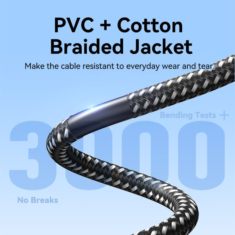 Vention Cotton Braided HDMI Cable - 4K / 10 Meter / Black