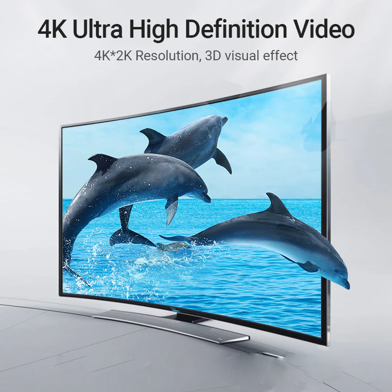 Vention HDMI Right Angle 270 Degree Cable - 4K / 2 Meter / Black