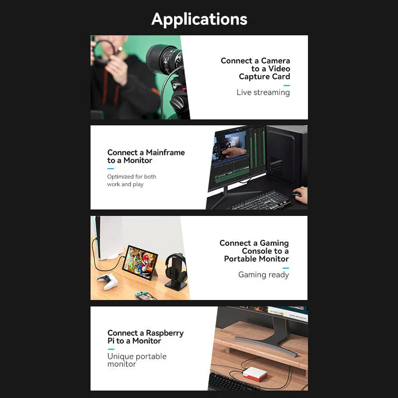 Vention Micro HDMI Cable - 4K / 1 Meter / Black