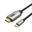 Vention USB-C To HDMI Braided Cable - 4K / 2 Meter / Black
