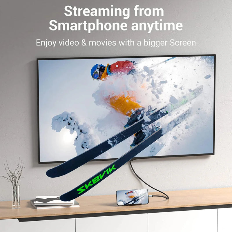 Vention USB-C To HDMI Braided Cable - 4K / 2 Meter / Black