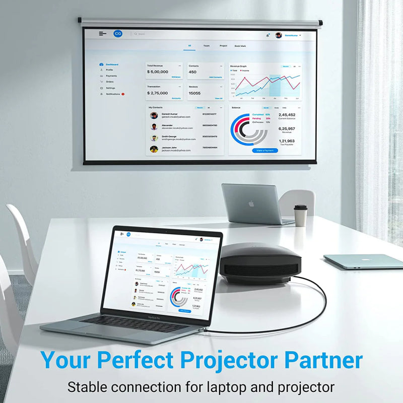 Vention USB-C To HDMI Braided Cable - 4K / 2 Meter / Black