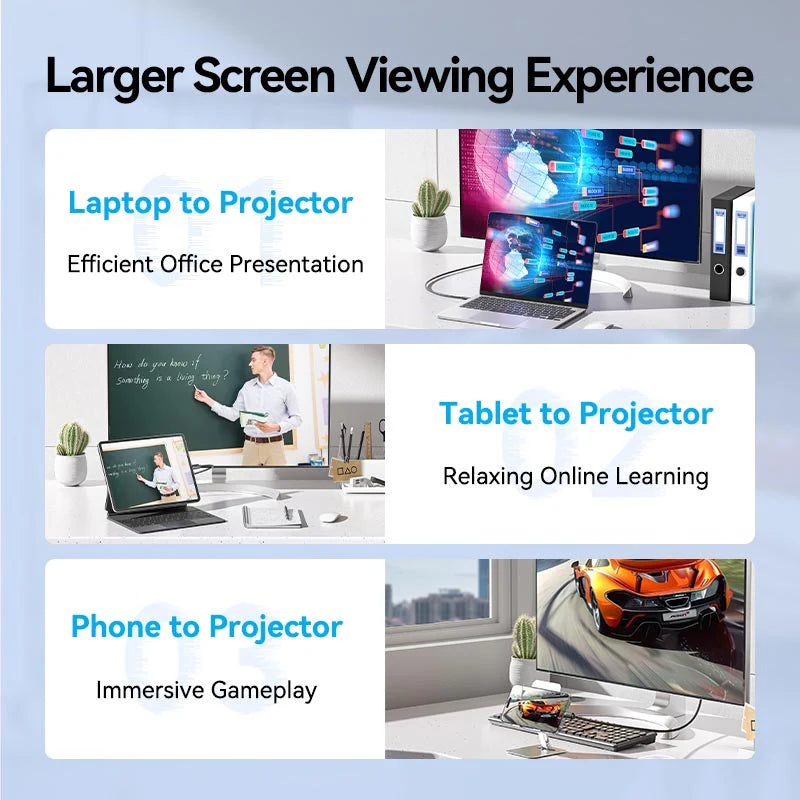 Vention يو اس بي إلى منفذ العرض كابل  4K / 2 متر  أسود