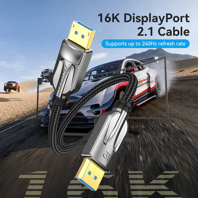 Vention DisplayPort Cable - 54Gbps / 2 Meter / Black