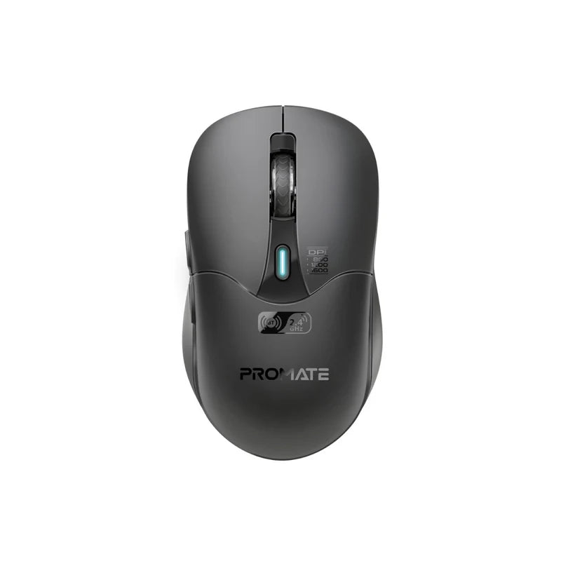 PROMATE Samo Dual Mode Rechargeable Wireless Mouse - Bluetooth / Black