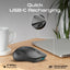 PROMATE Samo Dual Mode Rechargeable Wireless Mouse - Bluetooth / Black