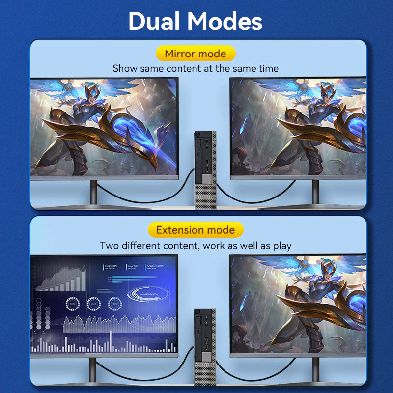 Vention Cotton Braided HDMI Male To DisplayPort Male Cable - 4K / 1.5 Meter / Black