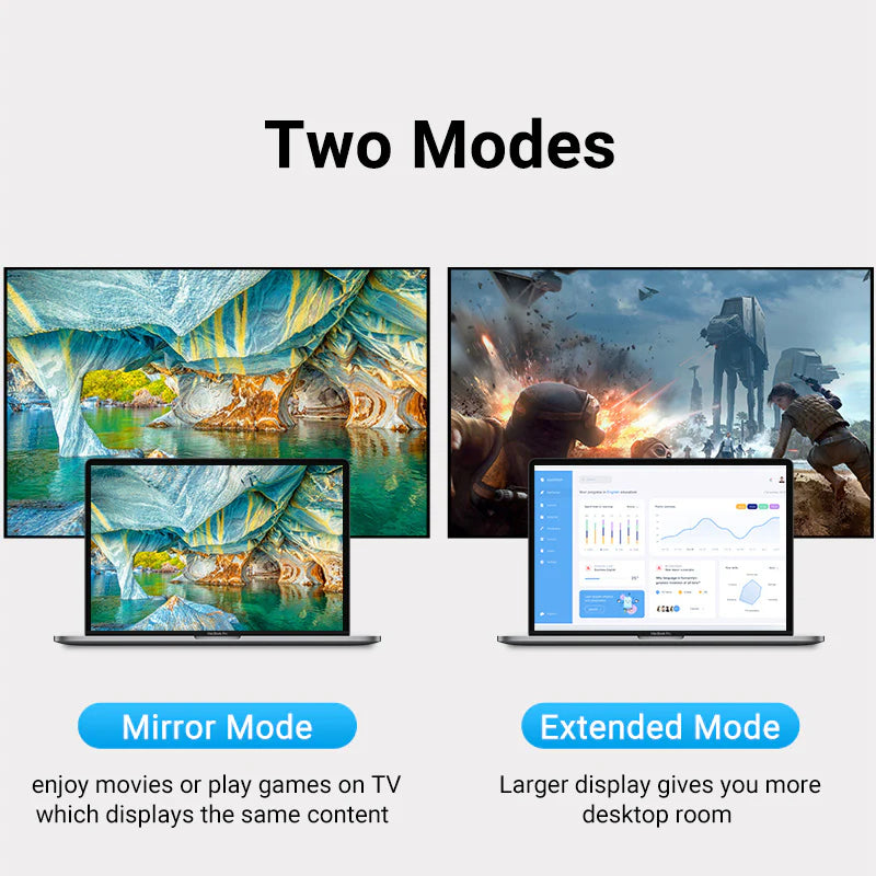 محول  Vention يو اس بي إلى إتش دي إم أي محول  رمادي