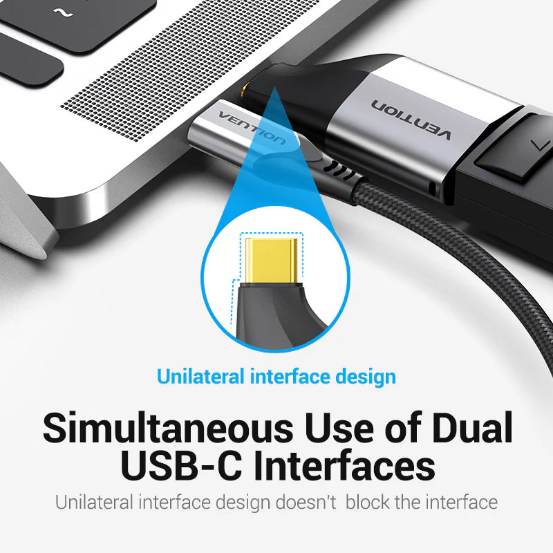 محول  Vention يو اس بي إلى منفذ العرض محول  4K / رمادي