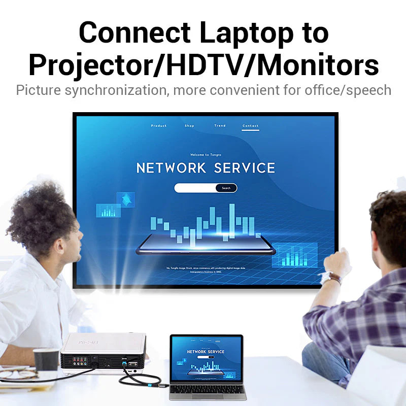 محول  Vention يو اس بي إلى منفذ العرض محول  4K / رمادي