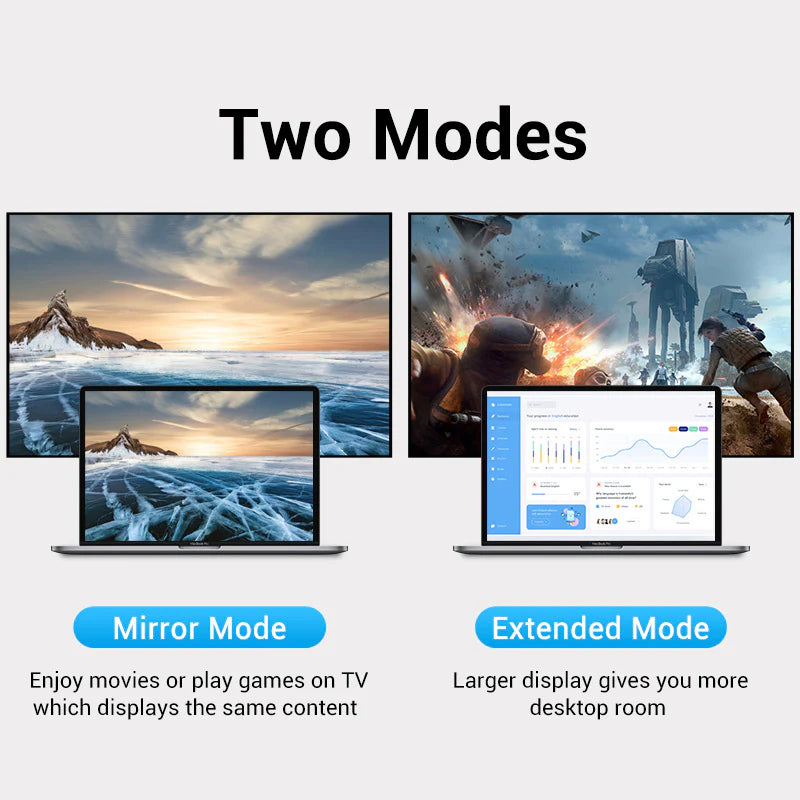 محول  Vention يو اس بي إلى منفذ العرض محول  4K / رمادي
