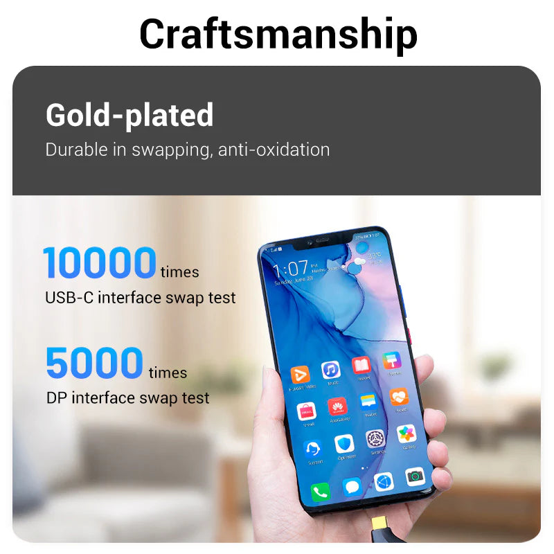 محول  Vention يو اس بي إلى منفذ العرض محول  4K / رمادي