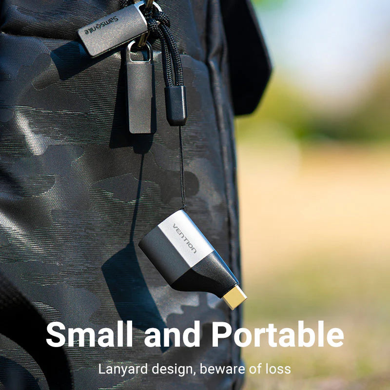 محول  Vention يو اس بي إلى منفذ العرض محول  4K / رمادي