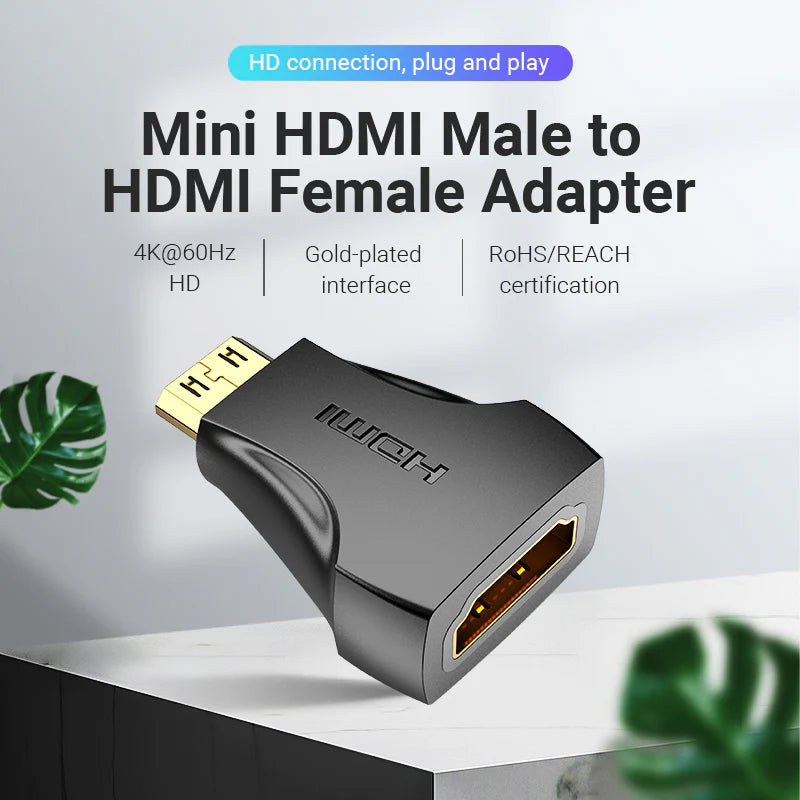 Vention Micro HDMI to HDMI Adapter  - 4K / Black