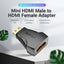 Vention Mini HDMI to HDMI Adapter  - 4K / Black