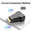 Vention Mini HDMI to HDMI Adapter  - 4K / Black