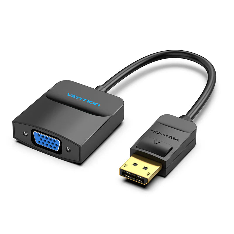 Vention DisplayPort to VGA Converter - 1080P / 0.15 Meter / Black