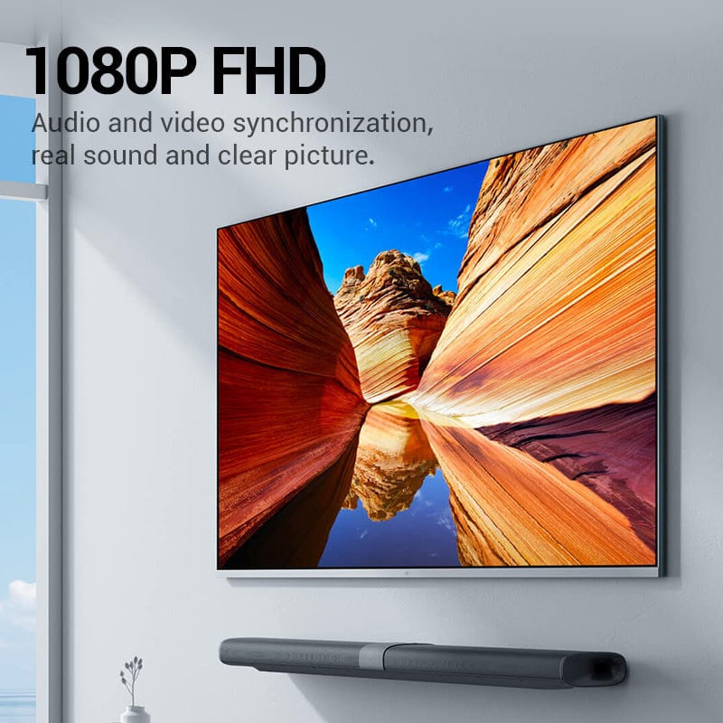 Vention ميني منفذ العرض إلى إتش دي إم أي محول  4K / 0.15 متر  أسود