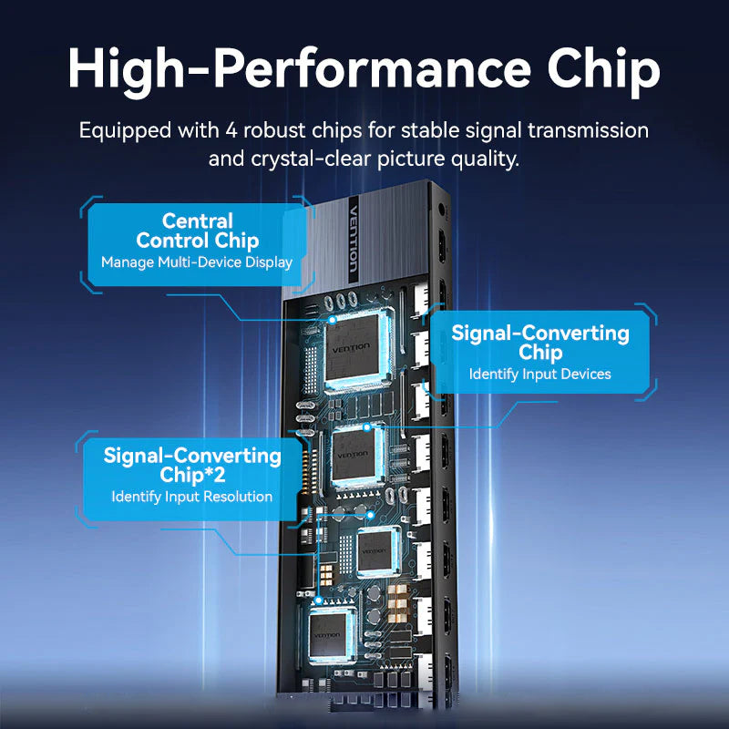 Vention 1-In-8-Out HDMI Splitter - 4K / Black