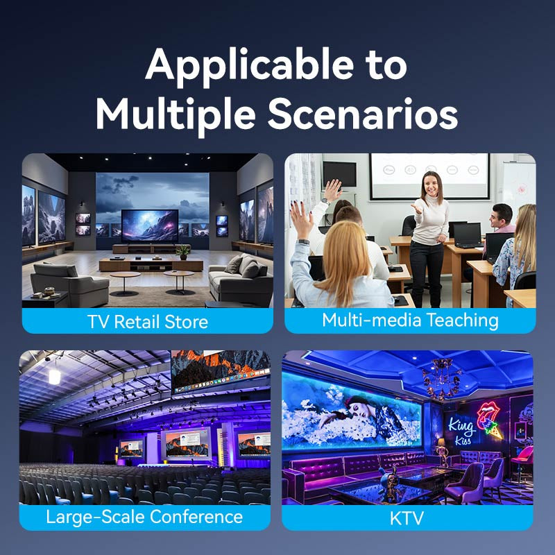 Vention 1-In-8-Out HDMI Splitter - 4K / Black