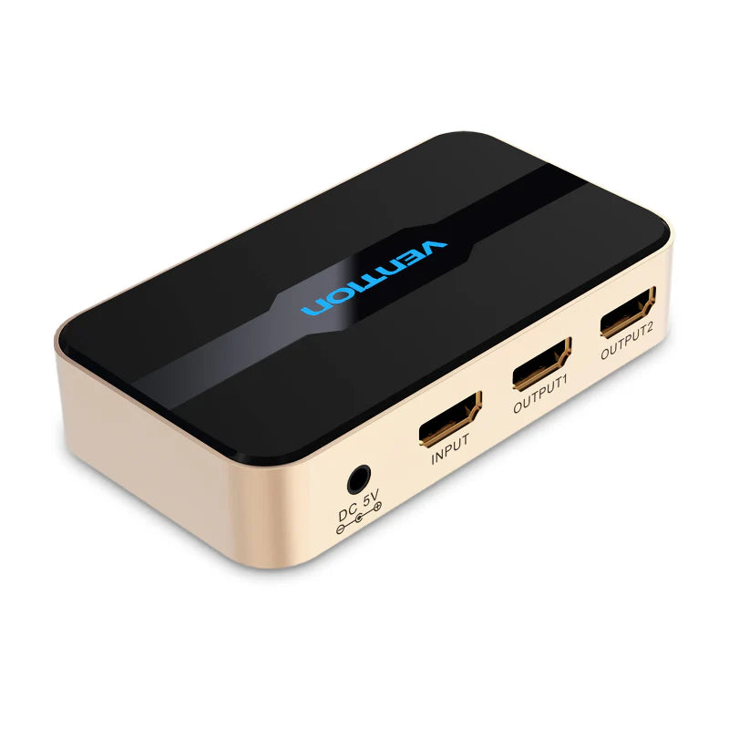 Vention 1-In-2-Out HDMI Splitter - 4K / Black