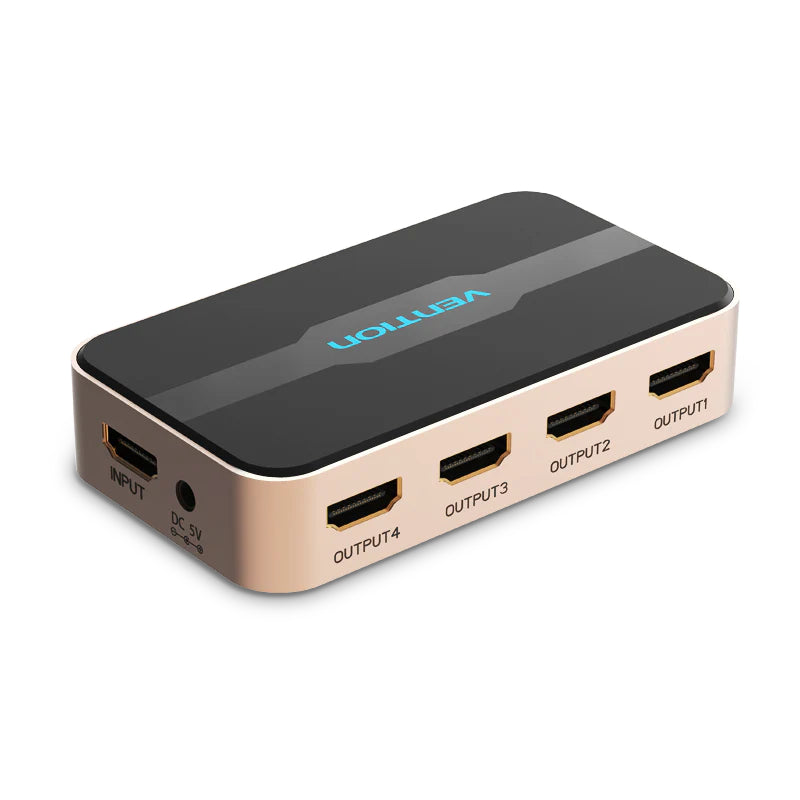 Vention 1-In-4-Out HDMI Splitter - 4K / Black