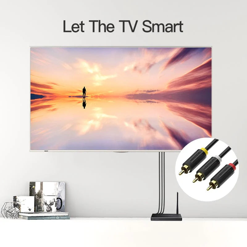 Vention 3RCA Video and Audio Cable - 1.5 Meter / Black